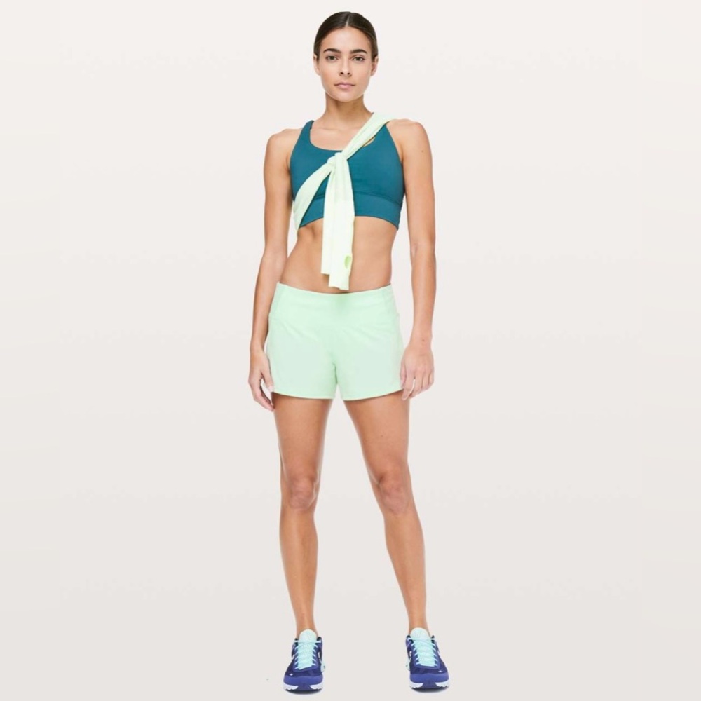 LULULEMON Run Times Short II *4" - Misty Mint - W7AKXS - Sz 4
